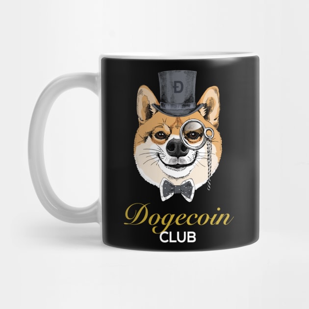 Funny Dogecoin Club Doge HODL Dogecoin by Happy Lime